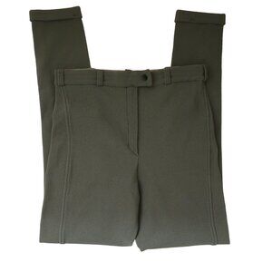vtg 70s PIERRE D'ALBY stretch rib Riding pants F 44 US 10 12 Olive green